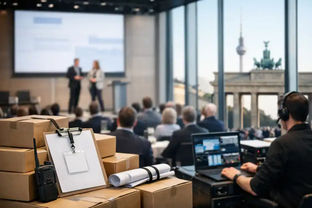 A Conference Logistics Case Study in Germany